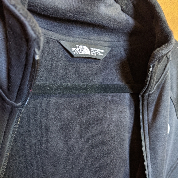 The North Face Zip Up lined black jacket sweatshirt black - Picture 13 of 14